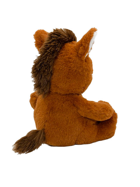 Anico 10" Plush Brown Horse with Embroidered Eyes