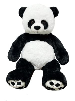 Anico 36" Tall (3 Feet) Giant Plush Panda Bear with Embroidered Paws and Smiling Face…