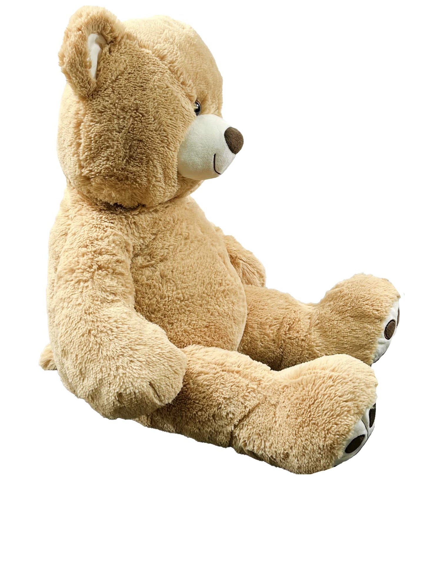 Anico 36" Tall (3 Feet) Giant Plush Teddy Bear with Embroidered Paws and Smiling Face