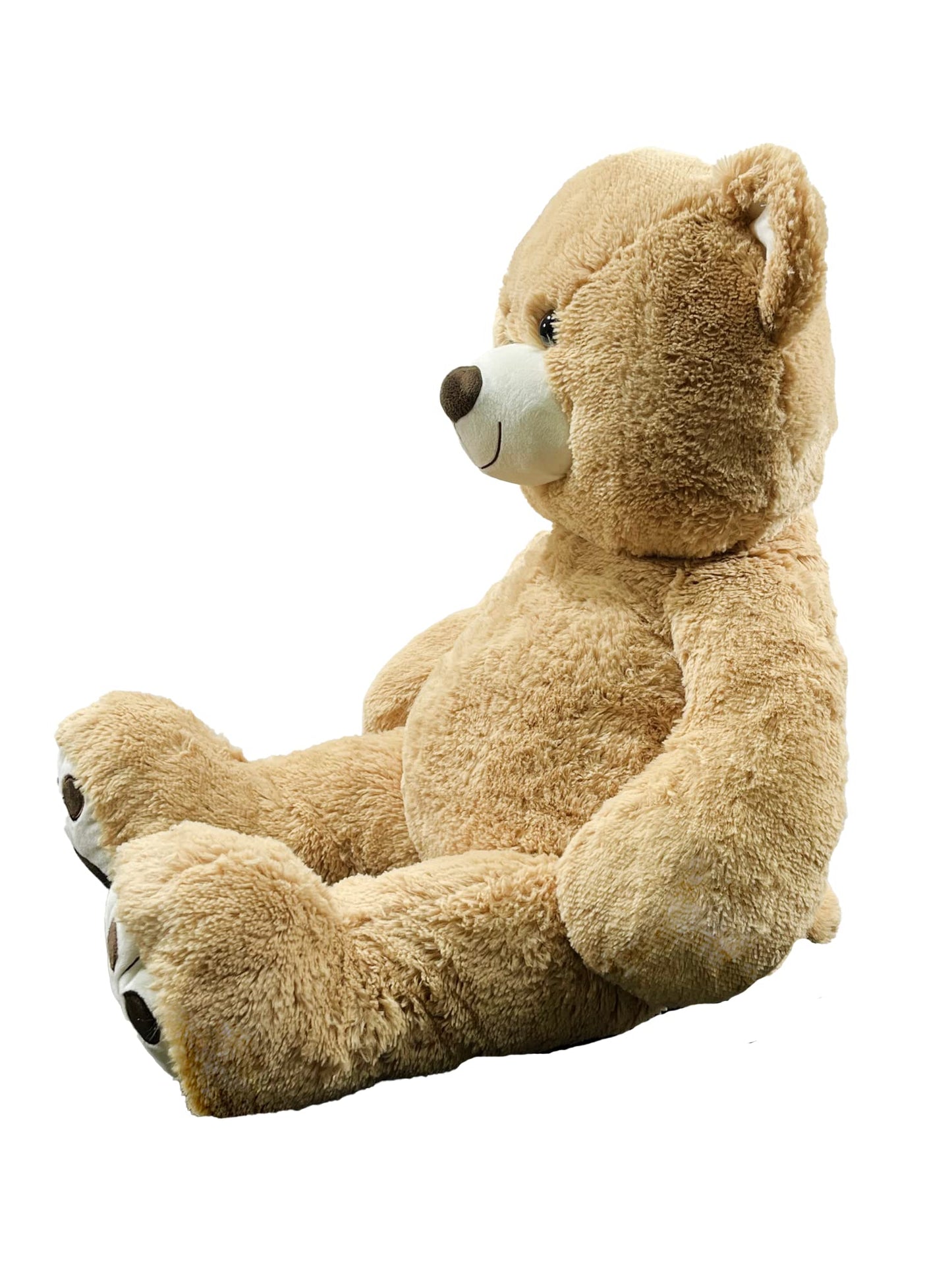 Anico 36" Tall (3 Feet) Giant Plush Teddy Bear with Embroidered Paws and Smiling Face