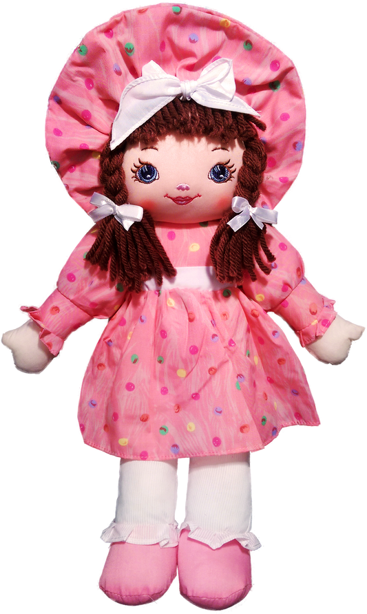 Anico Well Made Play Doll for Children Sweetie Mine, 18" Tall, Pink