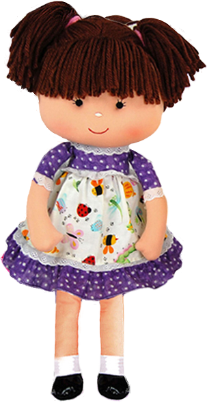 Anico Well Made Play Doll for Children Libby Doll, 18" Tall, Lavender