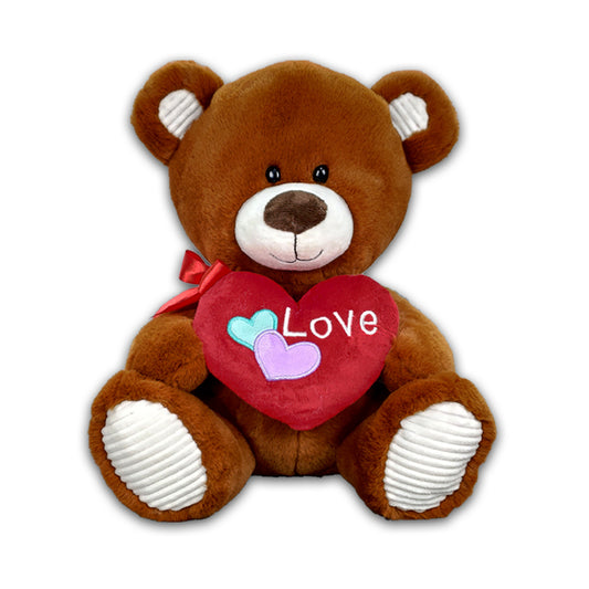 11" Valentines Brown Bear