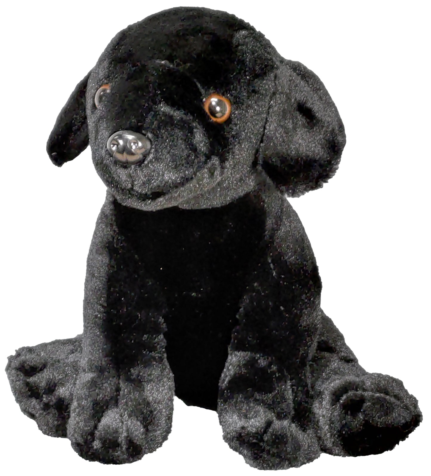 Anico Plush Toy Dog, Stuffed Animal, Black Lab, 8 Inches Tall