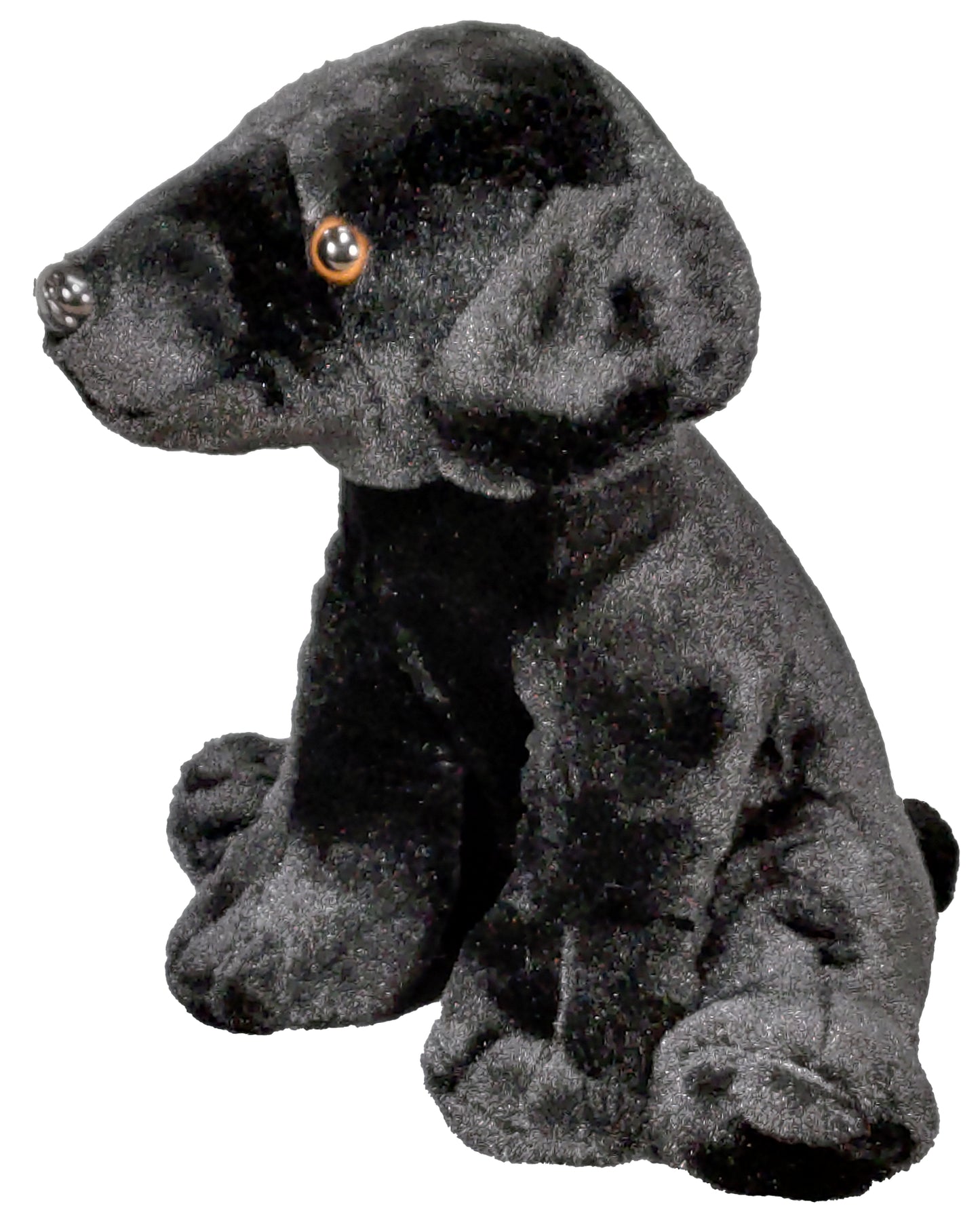 Anico Plush Toy Dog, Stuffed Animal, Black Lab, 8 Inches Tall