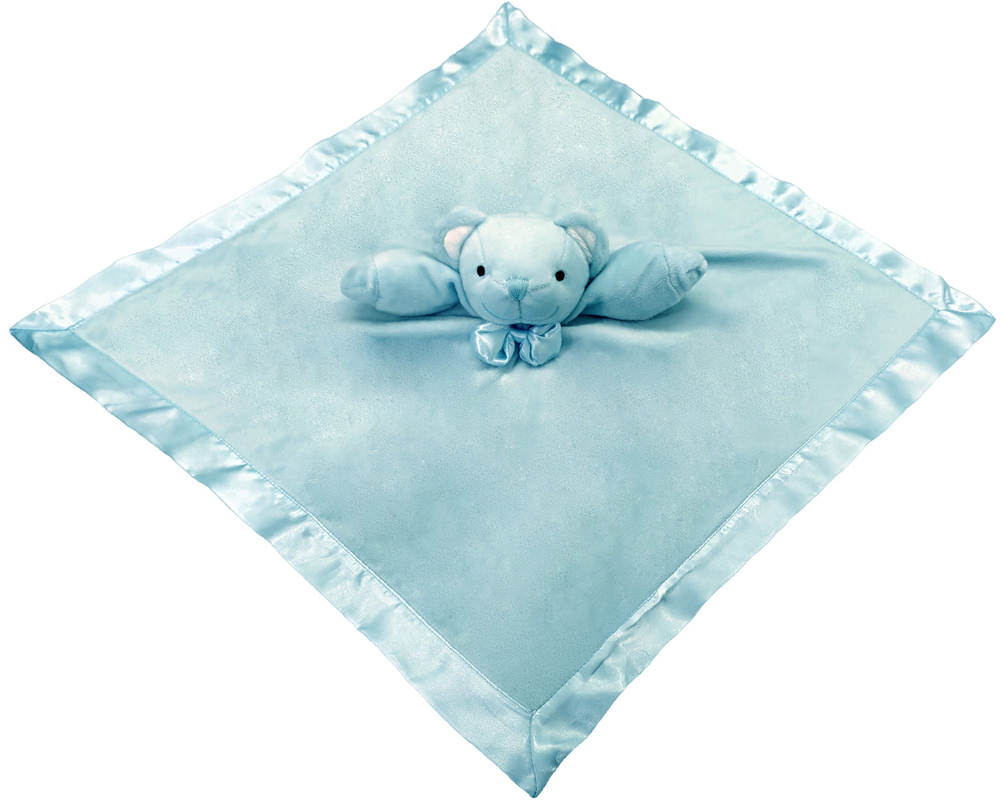 Plush Blue Bear Baby Blanket