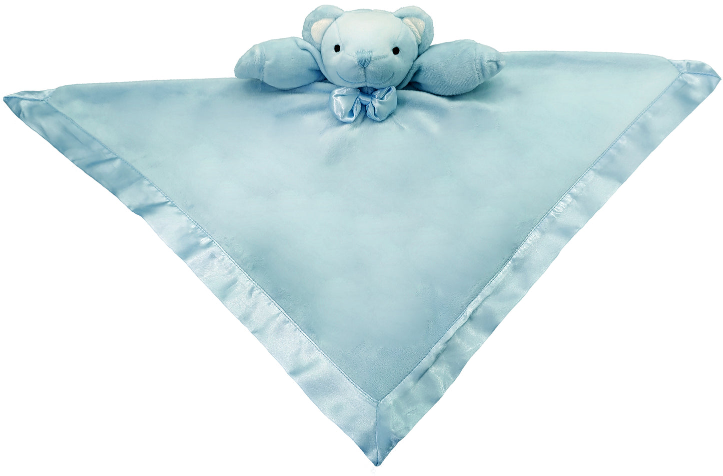 Plush Blue Bear Baby Blanket