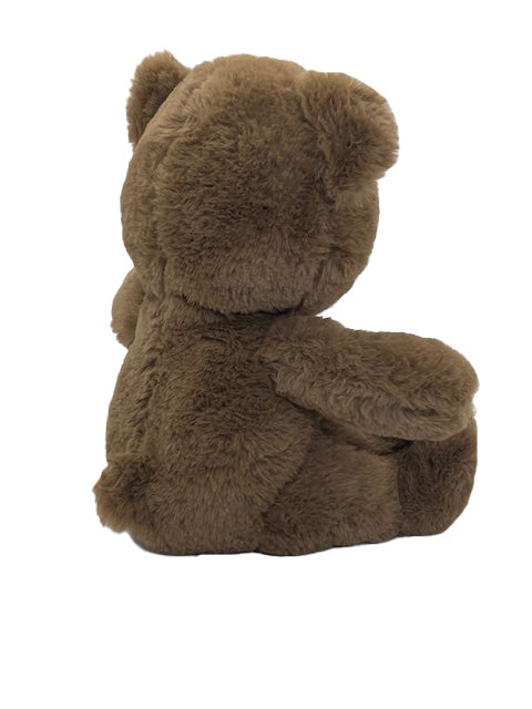 Anico 10" Plush Brown Teddy Bear with Embroidered Eyes