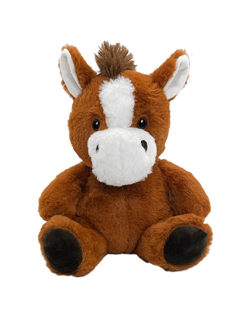 Anico 10" Plush Brown Horse with Embroidered Eyes