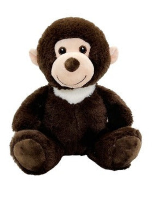 Anico 10" Plush Brown Monkey with Embroidered Eyes