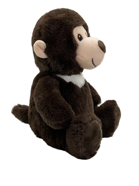 Anico 10" Plush Brown Monkey with Embroidered Eyes