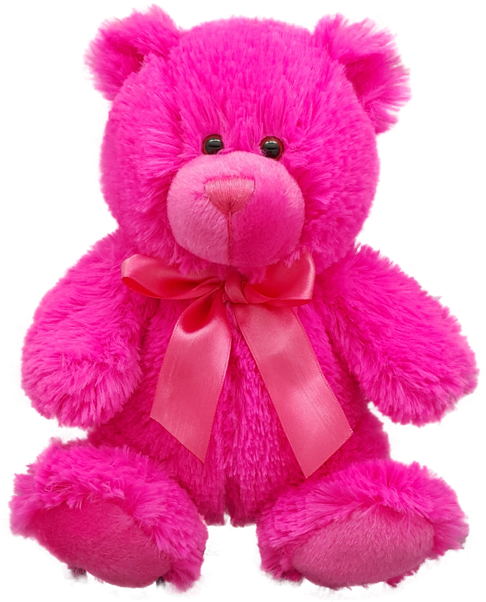 Anico 8" Colorful Cutie Bear, Hot Pink