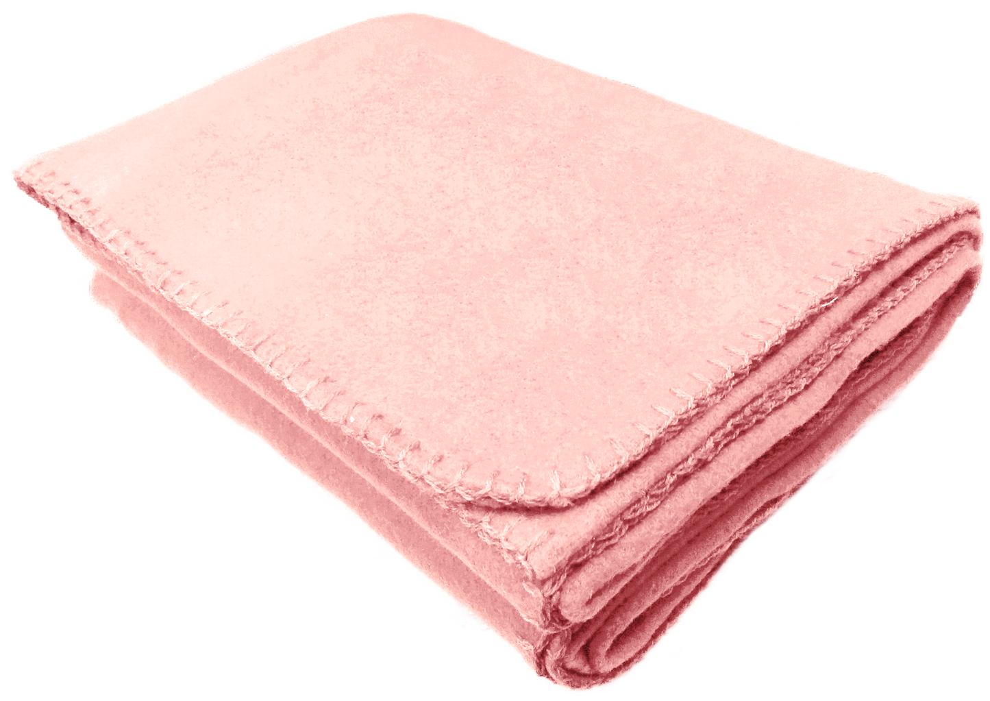 Anico Cozy Polar Fleece Blanket, 50" x 60", Pink Throw Blanket