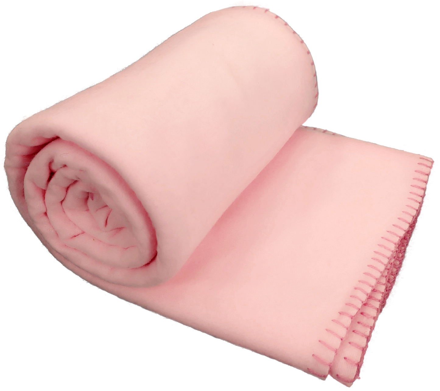 Anico Cozy Polar Fleece Blanket, 50" x 60", Pink Throw Blanket