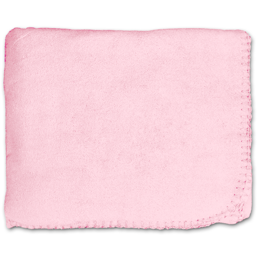 Anico Cozy Polar Fleece Blanket, 50" x 60", Pink Throw Blanket