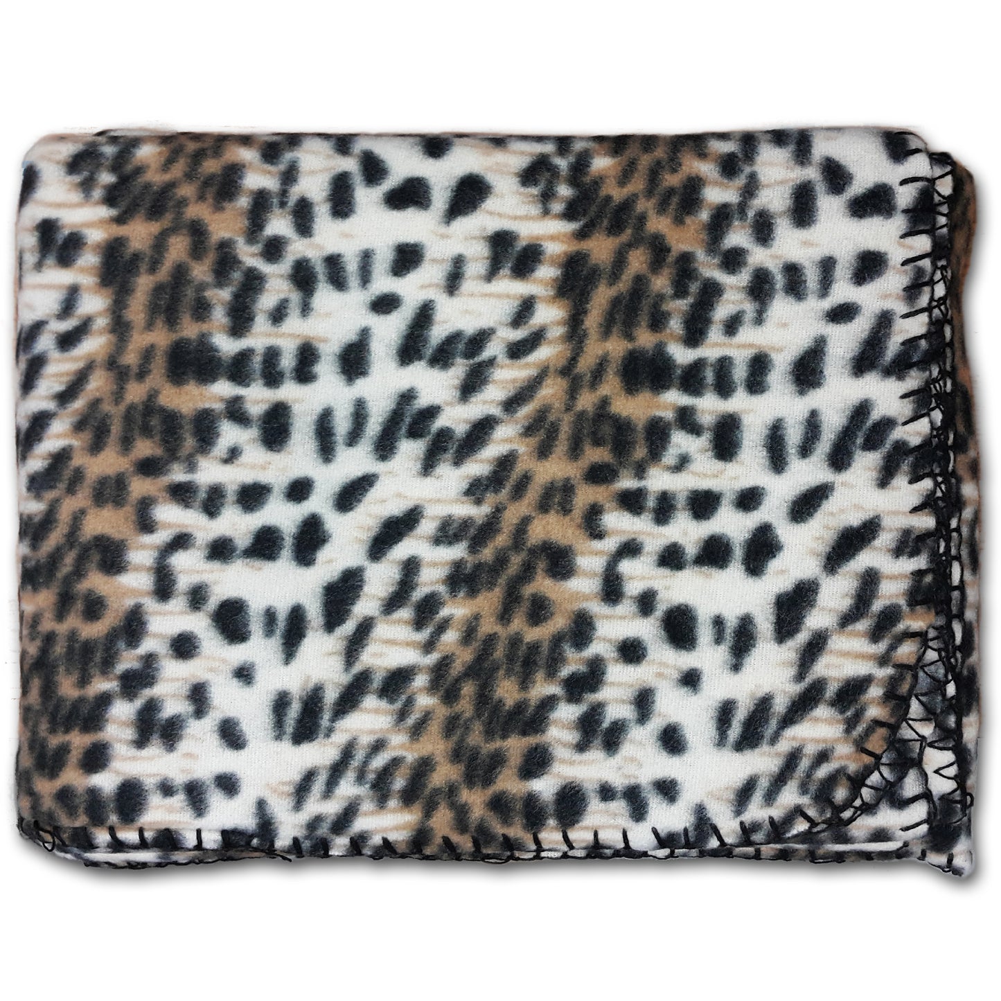 Anico Cozy Polar Fleece Blanket, 50" x 60", Leopard Throw Blanket