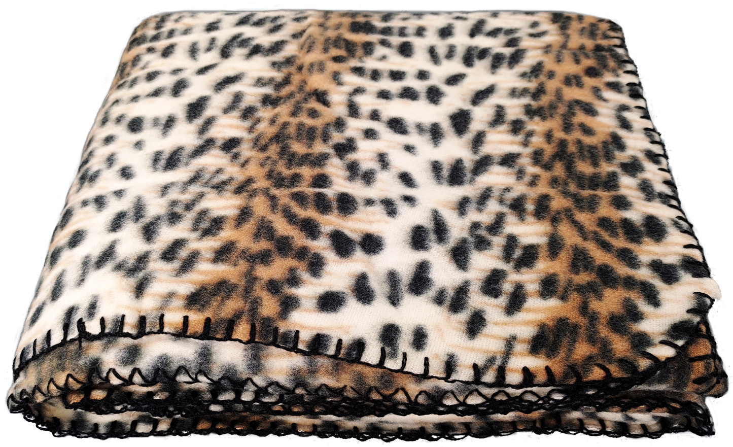 Anico Cozy Polar Fleece Blanket, 50" x 60", Leopard Throw Blanket