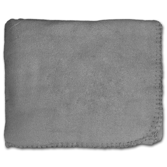 Anico Cozy Polar Fleece Blanket, 50" x 60", Gray Throw Blanket